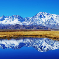 mountain reflection